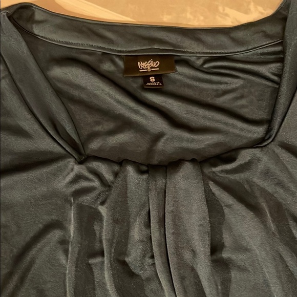 Mossimo Supply Co Black Relaxed Ruched Blouse - Picture 3 of 4